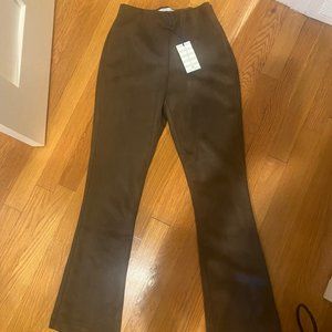 Tuckernuck faux suede olive green legging - Size S